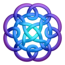 purpleblue circleknot icon